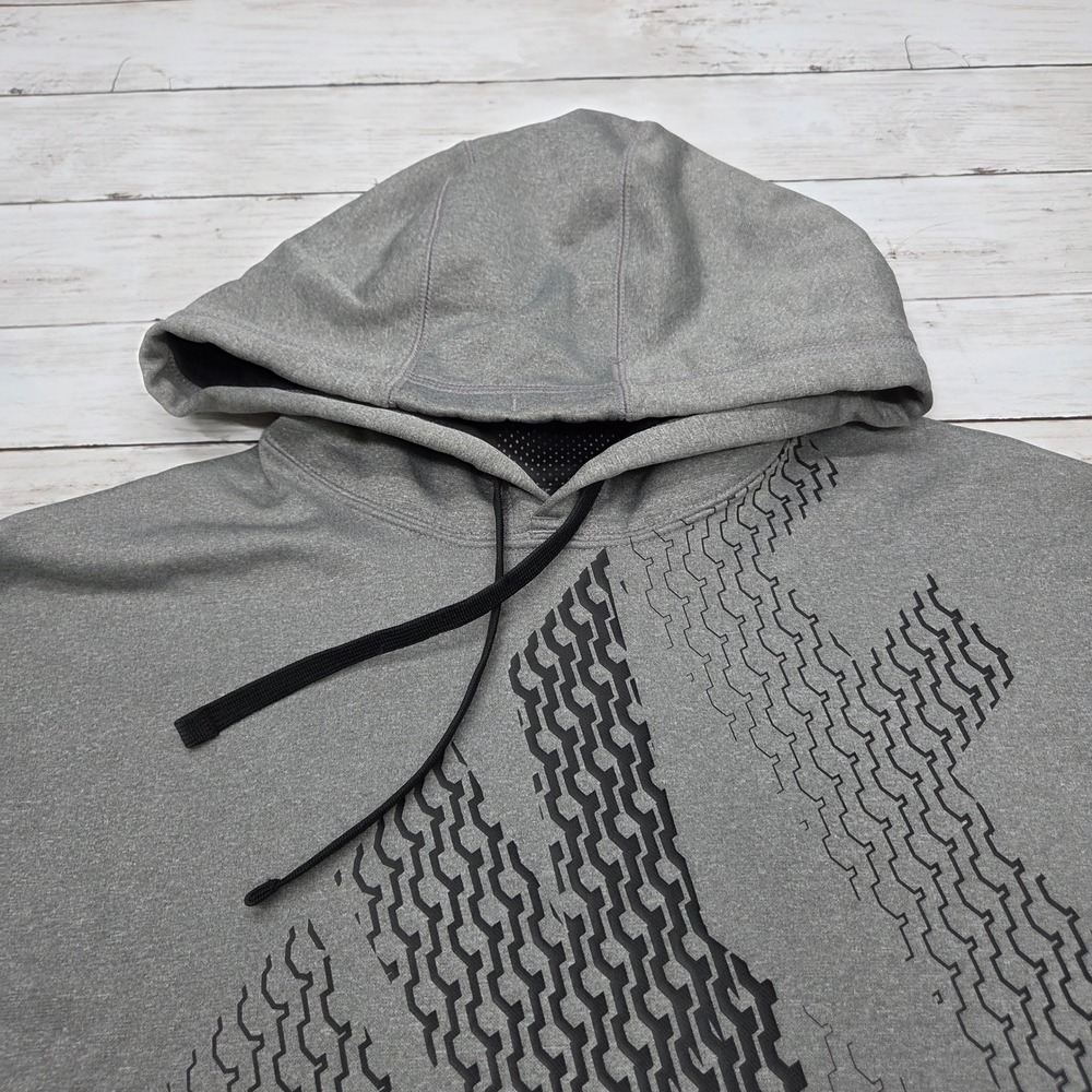 Nike Therma-FIT Graphic Pullover Hoodie Mens XXL Gray 651630-063 Fleece - Picture 2 of 10